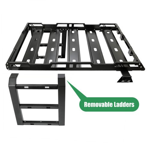 Roof Rack Luggage Carrier Cargo for Jeep Wrangler JK 07 18 2 Side Ladders 330 Lb