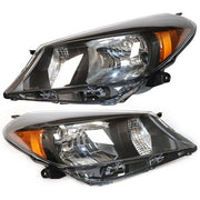 DURAFORCE Halogen Headlights Pair for 2012-2014 for Toyota Yaris Hatchback LH RH
