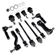 DURAFORCE 12Pcs Front Ball Joints Tie Rods Idler Pitman Arm for Chevy Silverado 2500 3500