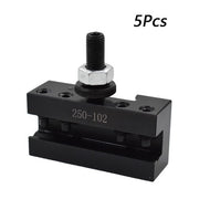 DURAFORCE 5Pcs AXA 250-102 2# Quick Change Tool Post Boring Turning Holder 6-12"