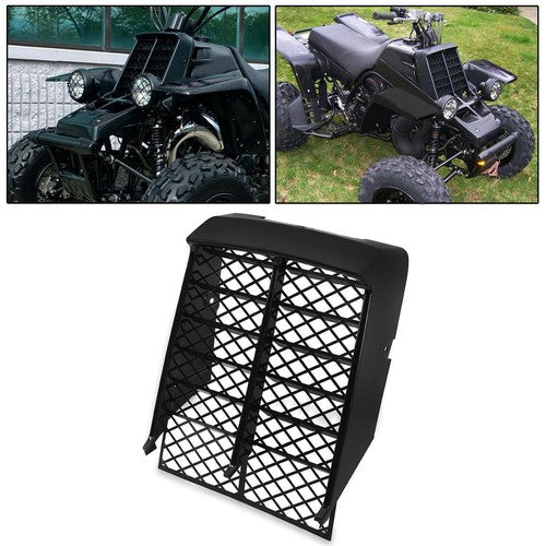 DURAFORCE Black Radiator Cover & Front Panel Grill For 1987-2006 Yamaha Banshee YFZ350