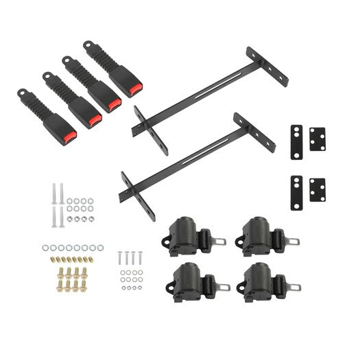 DURAFORCE Retractable Golf Cart Seat Belts Kit 61in Fits For EZGO TXT Yamaha Club Car USA