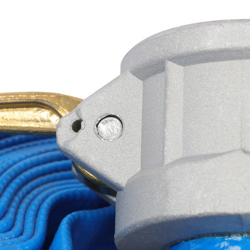 DURAFORCE For Pool 1-1/2" x 25ft PVC Irrigation Discharge Hose With Aluminum Connectors