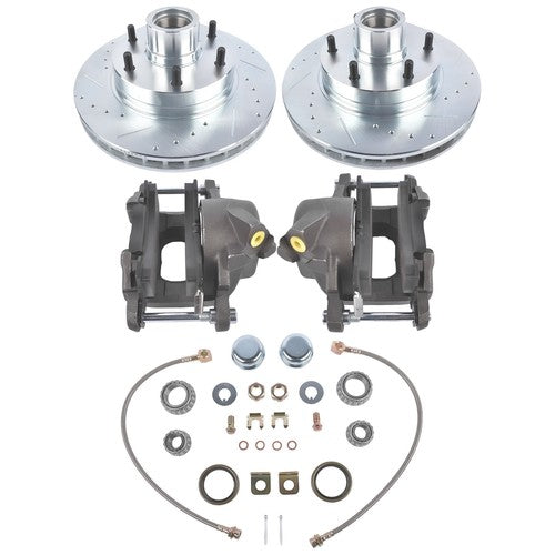 DURAFORCE For Chevrolet C10 GMC 2wd Truck Front Disc Brake Conversion Kit 6 Lug Wheels