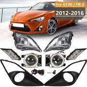 DURAFORCE 8PCS Clear Fog Light Side Marker Lamp for Scion FR-S for Toyota GT86 2012-2016