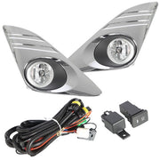 DURAFORCE Halogen Fit For Toyota Camry L LE XLE 2012-2014 LH&RH w/Wiring+Switch Fog Lights