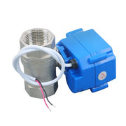 DURAFORCE Solid Motorized Ball Valve 3/4in Full Port SS 9-24V AC/DC NC Auto Return