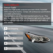 DURAFORCE Headlight For Chevrolet Cruze Sedan 16-19 RH Passenger Side Halogen Type Clear