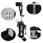 DURAFORCE 18"-30" Stilt Aluminum Alloy Stilts Adjustable Drywall Stilt Painting Tool Black