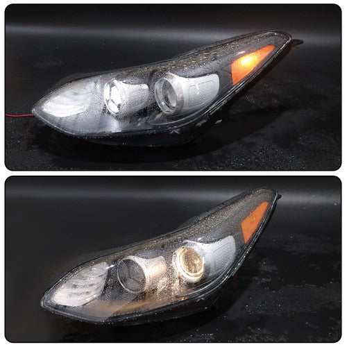 DURAFORCE 1Pair Headlights Assembly Set For Kia Sportage 2017-2022 Clear Halogen w/LED DRL