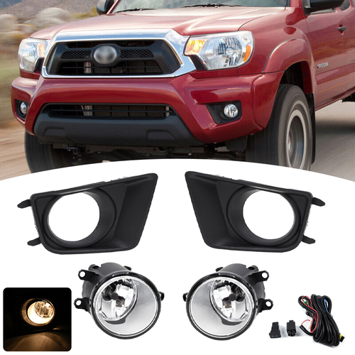 DURAFORCE Clear Bumper Driving Fog Lights Switch Bulbs Kit for 2012-2015 for Toyota Tacoma