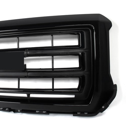 DURAFORCE Front Bumper Grille Gloss Black For GMC Sierra 1500 2014 2015 SLT Style 23254463