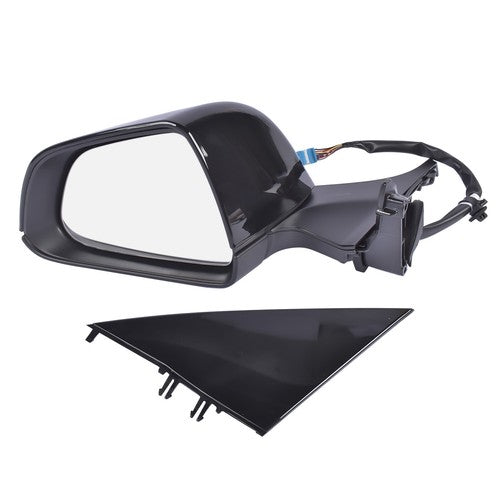 DURAFORCE Left Side Driver Side Mirror Power Folding Black For Tesla Model 3 M3 2017-2023