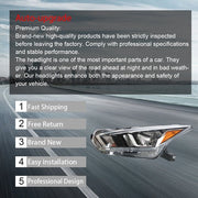 DURAFORCE Driver Left Side Headlight Assembly FIt For 2020-2021 Nissan Versa S SV Halogen
