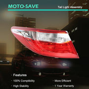 DURAFORCE For Toyota Camry Sedan 2015-2017 Tail Light Lamp Outer Replacement Left Side