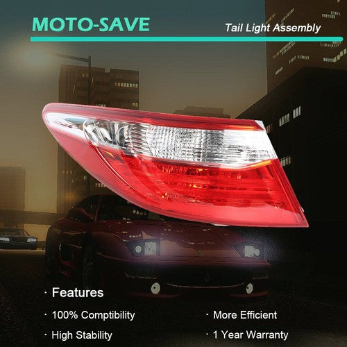 DURAFORCE For Toyota Camry Sedan 2015-2017 Tail Light Lamp Outer Replacement Left Side