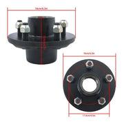 DURAFORCE NEW Sets of 2 5-Lug 4.5" Trailer Wheel Hub Kits For 3500 lb #84 Trailer Axles