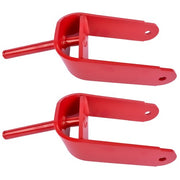 DURAFORCE 2* Red Caster Fork Assembly 110-6581-01 Replacement for Toro Lawn Mower Tractors