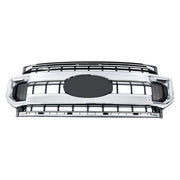DURAFORCE Front Upper Grille Grill Suit For Ford F250 XL/XLT 2020 2021 2022 Chrome Plastic