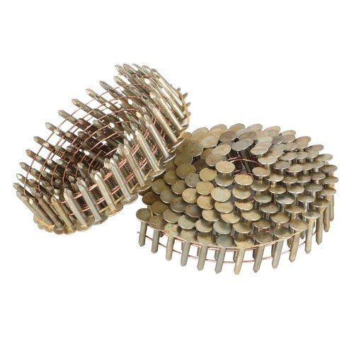 DURAFORCE 7/8" × 0.12" × 3/8" 15 Degree Galvanized Coil Roofing Nails 7200 Pack