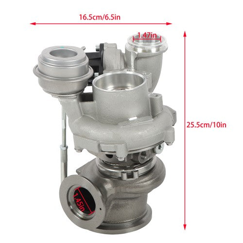 DURAFORCE 11657576985 2PCS Turbocharger for BMW 550i 650i 750i X5 X6 xDrive N63 4.4L V8