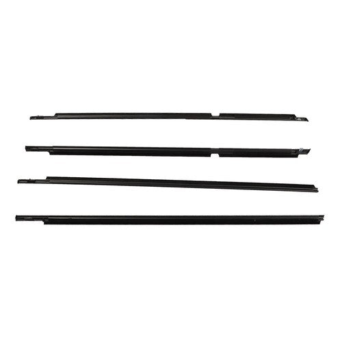 DURAFORCE For Toyota 4Runner 2003-2009 Car Window Outside Pressure Strip Black Compatible