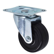 DURAFORCE 2" Swivel Caster Wheels Rubber Base & Top Plate Bearing Heavy Duty 24 Pack