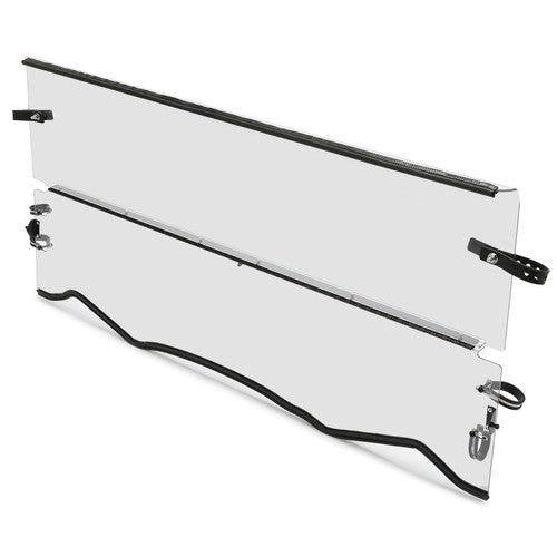 DURAFORCE For 16-23 Kawasaki Teryx/Teryx4 800 Front Clear Folding Flip Tilting Windshield