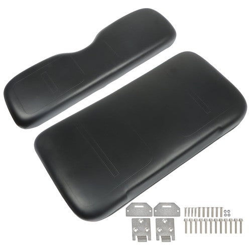 DURAFORCE For EZGO Medalist TXT Golf Cart 1994-2013 Black Front Seat Cushion with Hardware