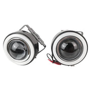 DURAFORCE 3 inch Projector Fog Light Lamps CCFL White Halo Angel Eyes Rings for Dodge
