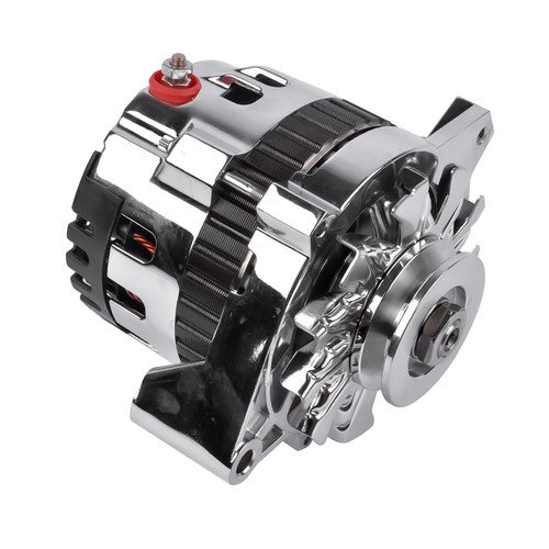 DURAFORCE Chrome CS130 Alternator V-Belt 1 Wire for Chevy GM 1985-1993 ES1022C 180Amp 12V