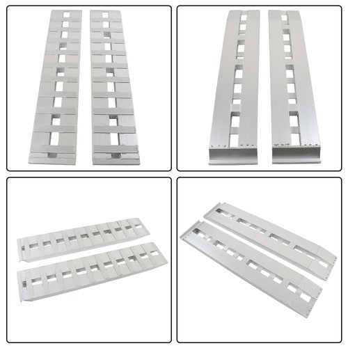 DURAFORCE 60'' x 12'' Ramps 6500Lbs Car Trailer Truck Ramps Hook End Knife 2pcs