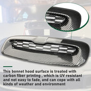 DURAFORCE Carbon Fiber Style for 2007-2013 Mini Cooper SR55-59 Hood Air Intake Vent Scoop