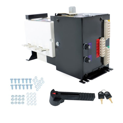 DURAFORCE 1PC ATS 160A 4 Poles 110V 220V Grid to AC Generator Automatic Transfer Switch