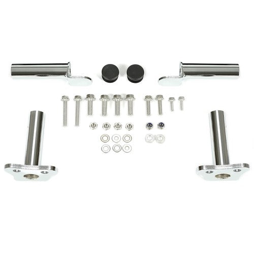 Nerf Bars for Kawasaki KFX 700 Pro Peg Heel Guards Steel Side Step Bar BLK