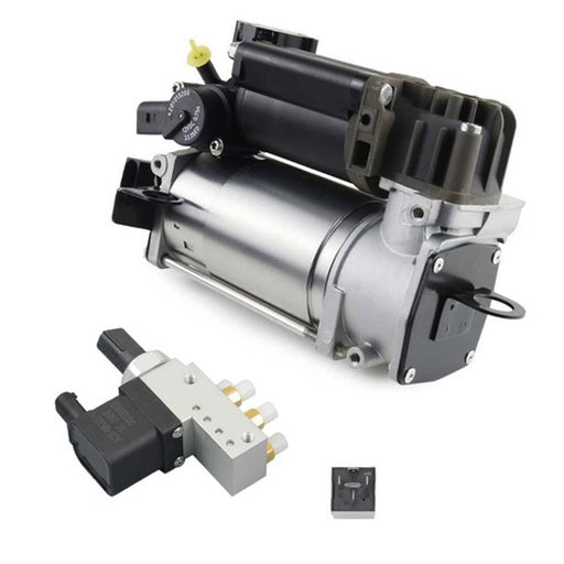 DURAFORCE Air Suspension Compressor Pump + Relay + Valve Block For Mercedes-Benz E320 E500