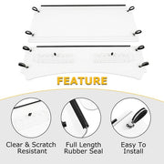 DURAFORCE New Front Vented Windshield 2 PIECE Clear For Kubota RTV1140 CPX 2009-2016