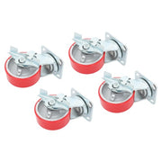 DURAFORCE 5"X 2" Heavy Duty Casters -Polyurethane Caster with Capacity up to 3200 LBS