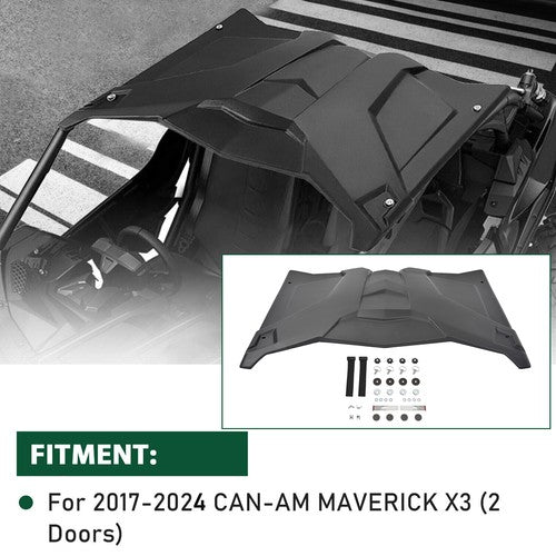 DURAFORCE For Can Am Maverick X3 Turbo 2017-24 One Piece UTV Hard Roof Top Cover 715002902