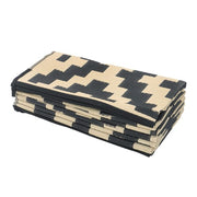 DURAFORCE 9x12ft Outdoor Plastic Straw Rug For Camping Outdoor Carpet RV Mat Black & Beige