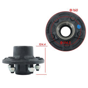 DURAFORCE 2 Sets of For 5-lug 4.5-inch wheel hub kits and 8.25'' Round #84 Spindles NEW