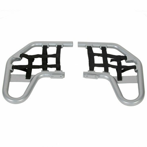 DURAFORCE Pair of Nerf Bars Silver bar Black nets Aluminum For Honda TRX 250EX 250X 01-24