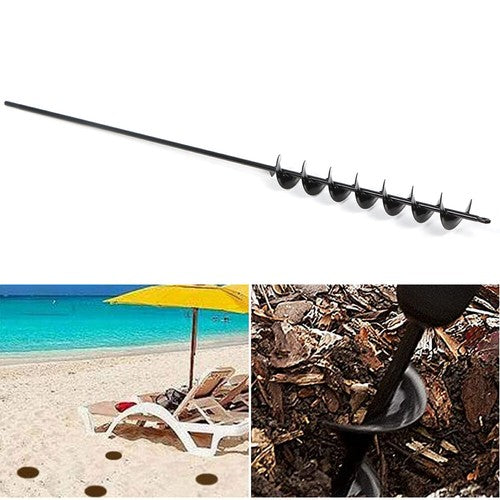 DURAFORCE 32" x 2" Extended Length Garden Auger Drill Bit for Planting Bulb & Bedding P...