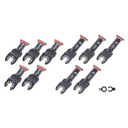 DURAFORCE Oscillating Multitool Blades Kit 10 PCS Japanese Tooth Saw Blades Extra-Long