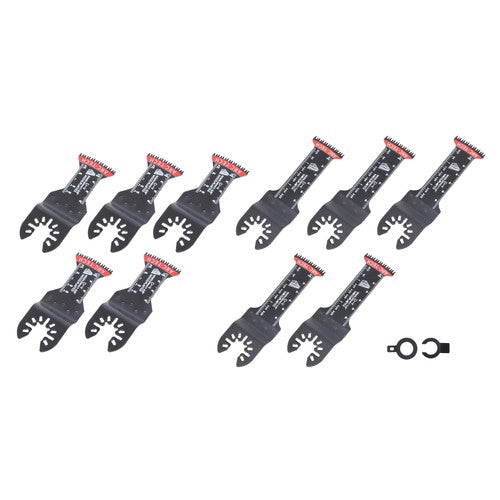 DURAFORCE Oscillating Multitool Blades Kit 10 PCS Japanese Tooth Saw Blades Extra-Long