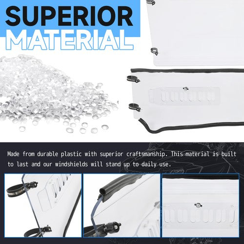 Clear Front Vented Windshield for Kubota RTV 900 900XT 900XTG RTV900