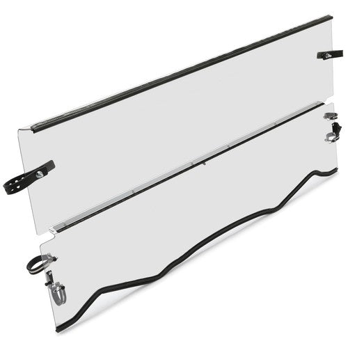 DURAFORCE For 16-23 Kawasaki Teryx/Teryx4 800 Front Clear Folding Flip Tilting Windshield