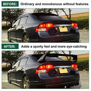 DURAFORCE For 06-11 Civic 4DR Sedan Gloss Black Painted Mugen Style RR Trunk Wing Spoiler