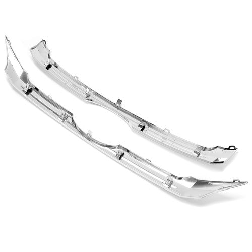 Front Upper Center Grille Trim Grill Chrome Set for 2011-2014 Ford Edge 2 Pcs