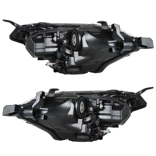 DURAFORCE Halogen Front Headlight Lamps Chrome For Toyota Corolla 2014-16 Left+Right Side